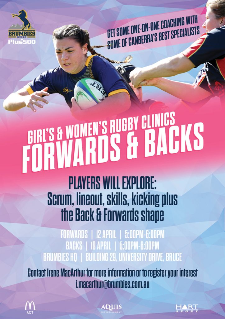 Girls and Womens Rugby Clinics - Bushpigs